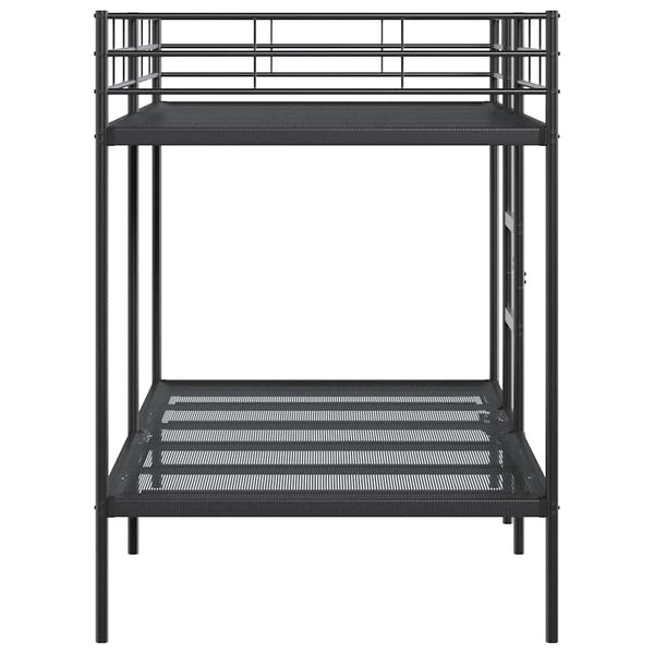 Schwarzes Etagenbett 107x203 cm Stahl