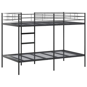 Schwarzes Etagenbett 107x203 cm Stahl