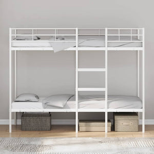 Etagenbett Weiß 75x190 cm ohne Matratze