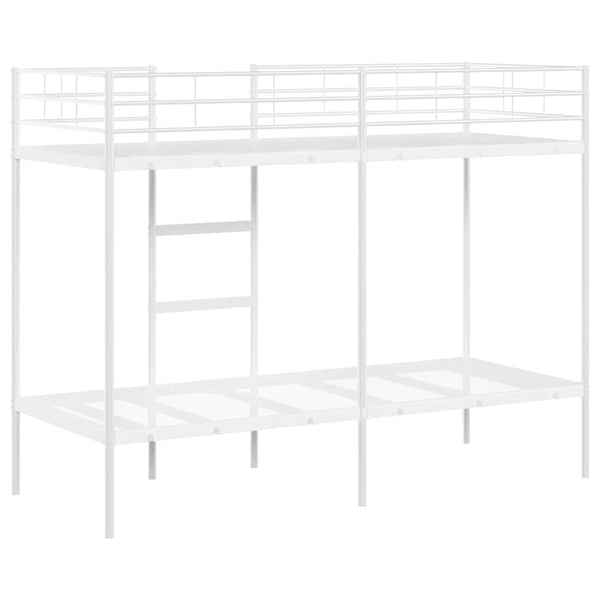 Etagenbett Weiß 75x190 cm ohne Matratze