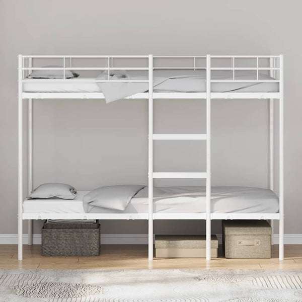 Etagenbett Weiß 80x200 cm Stahl