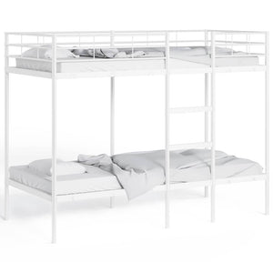 Etagenbett 90x190 cm Weiß Stahl