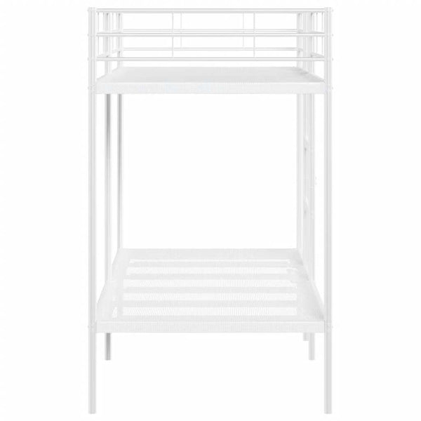 Etagenbett 90x190 cm Weiß Stahl