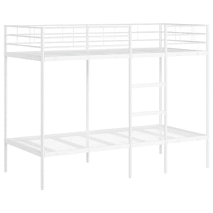 Etagenbett 90x200 cm Stahl Weiß
