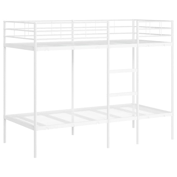 Etagenbett 90x200 cm Stahl Weiß