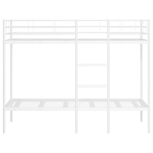 Etagenbett 90x200 cm Stahl Weiß