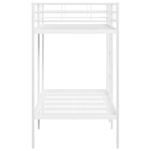 Etagenbett 90x200 cm Stahl Weiß