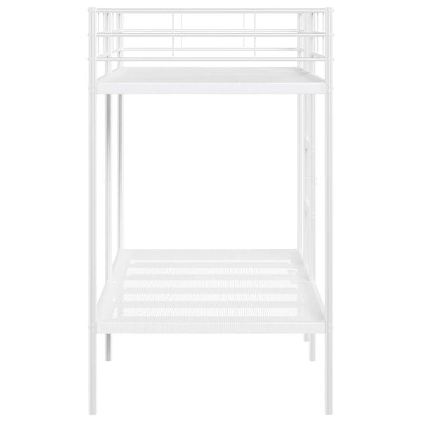 Etagenbett 90x200 cm Stahl Weiß