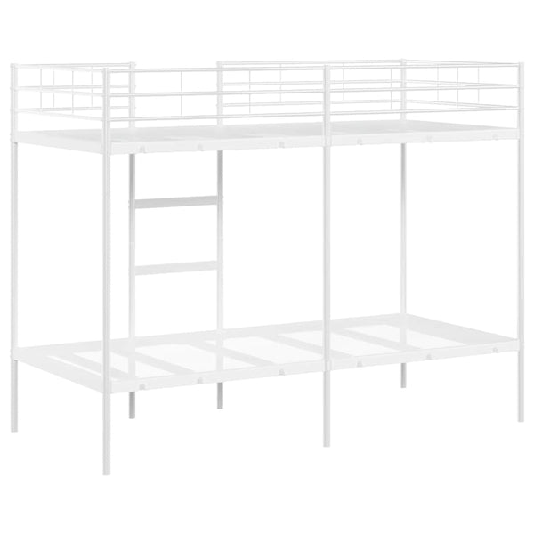 Etagenbett 90x200 cm Stahl Weiß