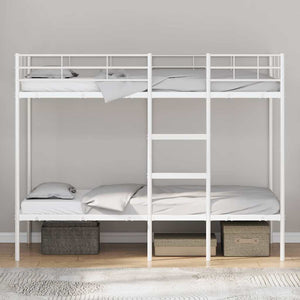 Etagenbett Weiß 100x190 cm Stahl