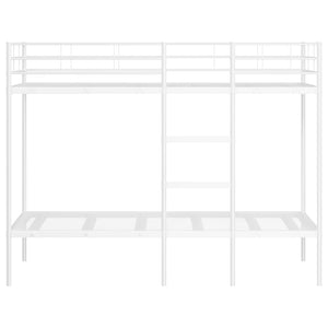 Etagenbett Weiß 100x190 cm Stahl