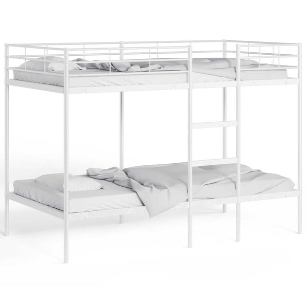 Etagenbett Weiß 100x200 cm Stahl