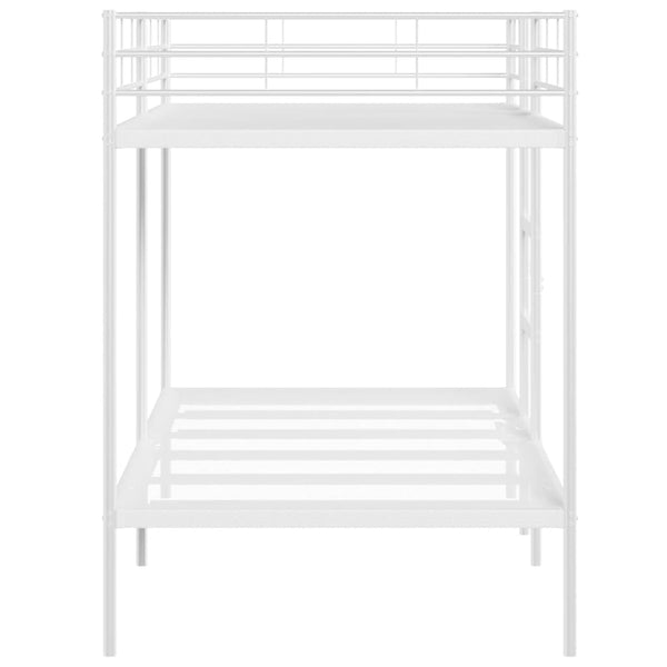 Etagenbett Weiß 100x200 cm Stahl
