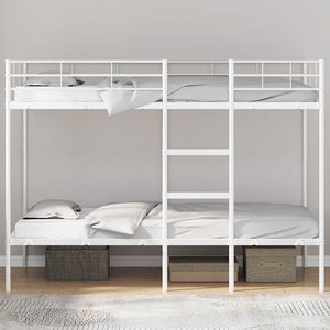 Etagenbett Weiß 107x203 cm Stahl