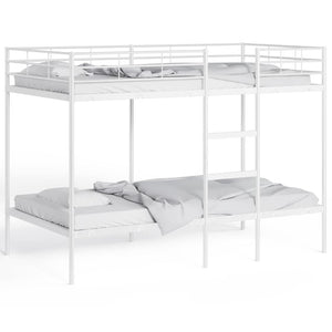 Etagenbett Weiß 107x203 cm Stahl