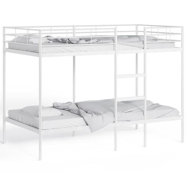 Etagenbett Weiß 107x203 cm Stahl