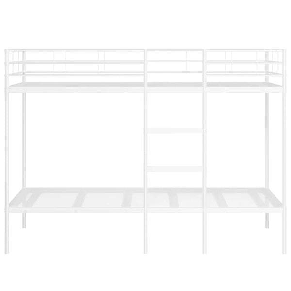 Etagenbett Weiß 107x203 cm Stahl