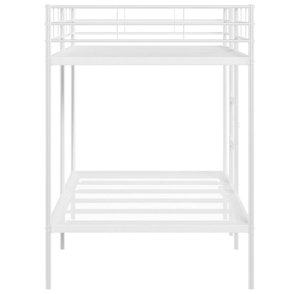 Etagenbett Weiß 107x203 cm Stahl