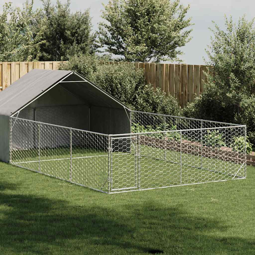 Outdoor-Hundezwinger mit Auslauf
