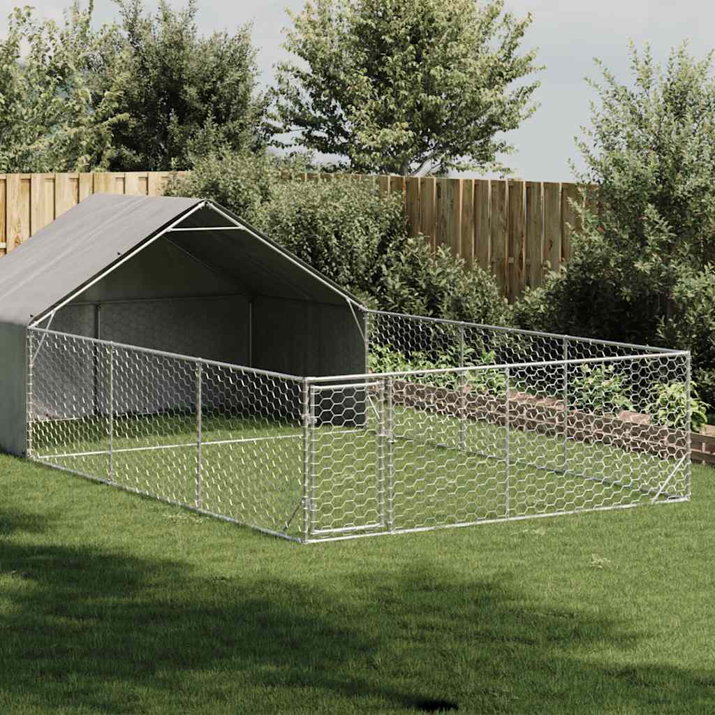 Outdoor-Hundezwinger mit Auslauf