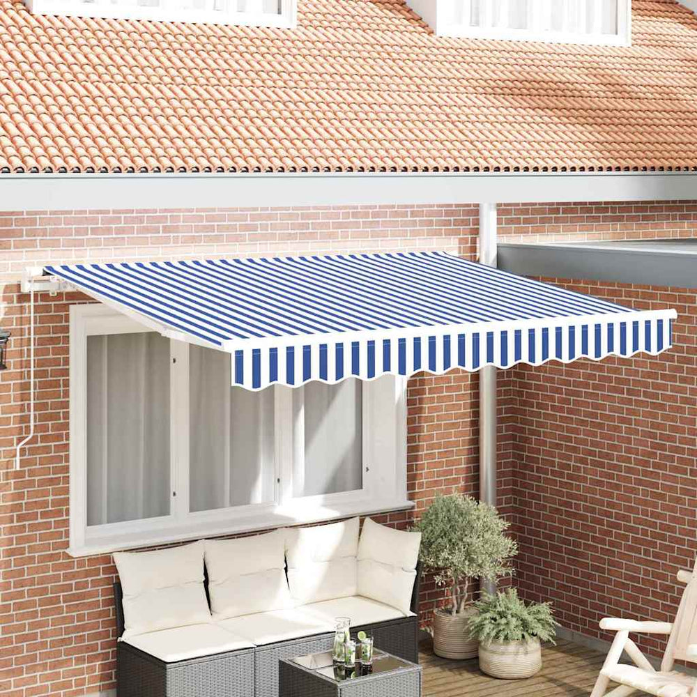 Markisenstoff Blau/Weiß 3x2 m