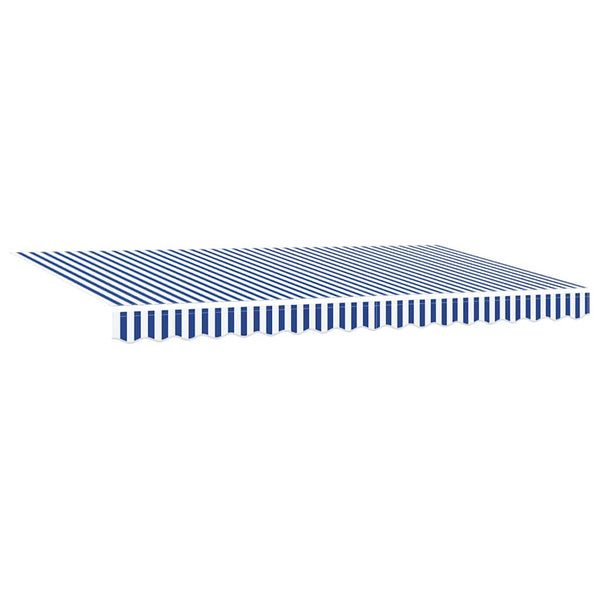 Markisenstoff Blau-Weiß 4x2m Polyester