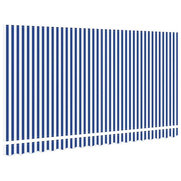 Markisenstoff Blau-Weiß 4x2m Polyester