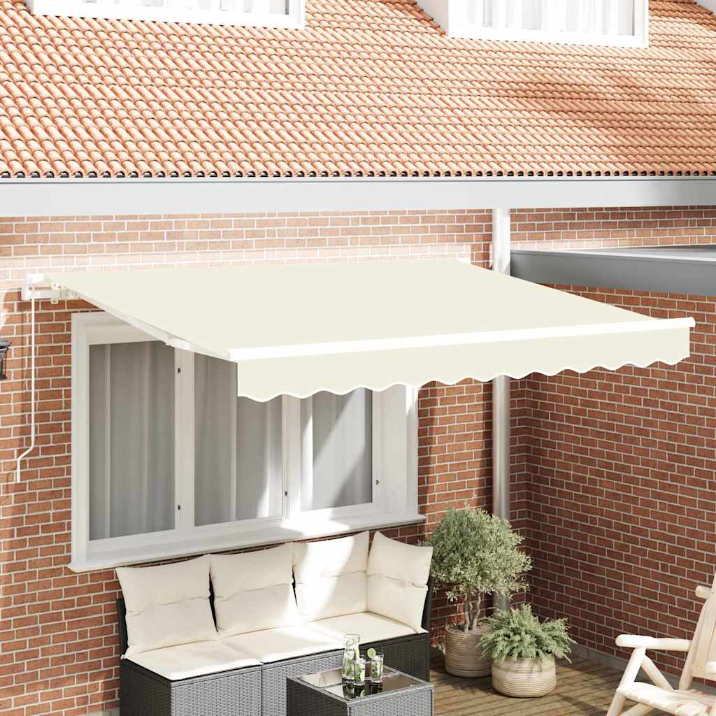 vidaXL Tissu de rechange pour store banne crème 3,5 x 2 m polyester