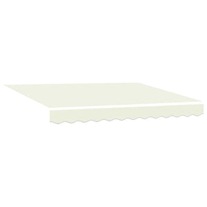 vidaXL Tissu de rechange pour store banne crème 3,5 x 2 m polyester