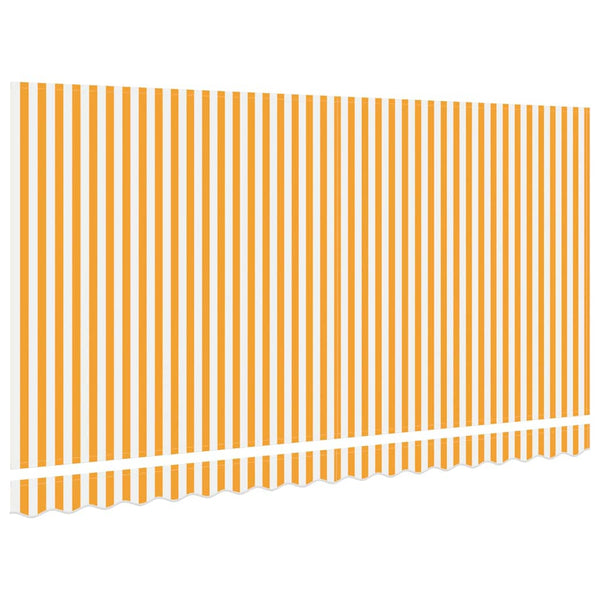 Gelb-weißer Markisenstoff 4x2m