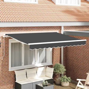vidaXL Toile de rechange pour store banne Anthracite 235 x 195 cm Polyester