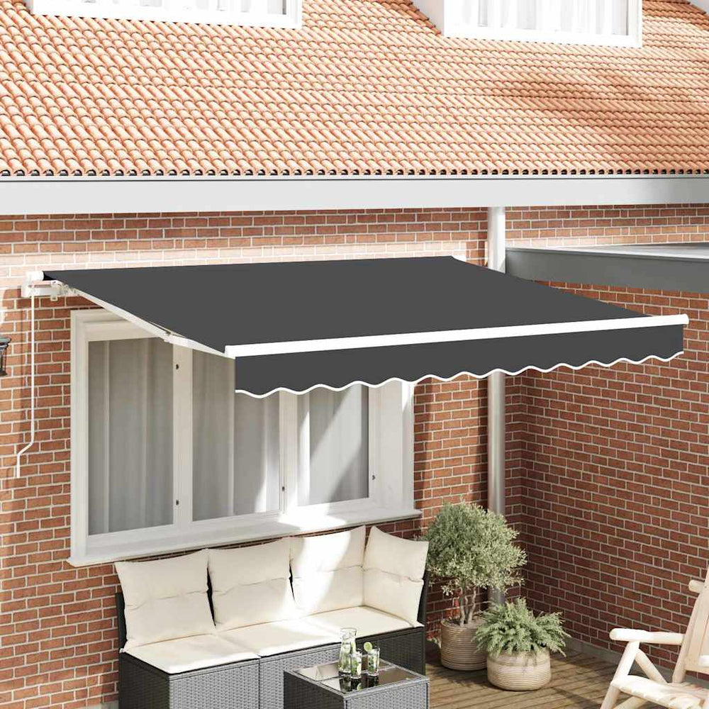 Markisenstoff Ersatz Anthrazit 330x195cm