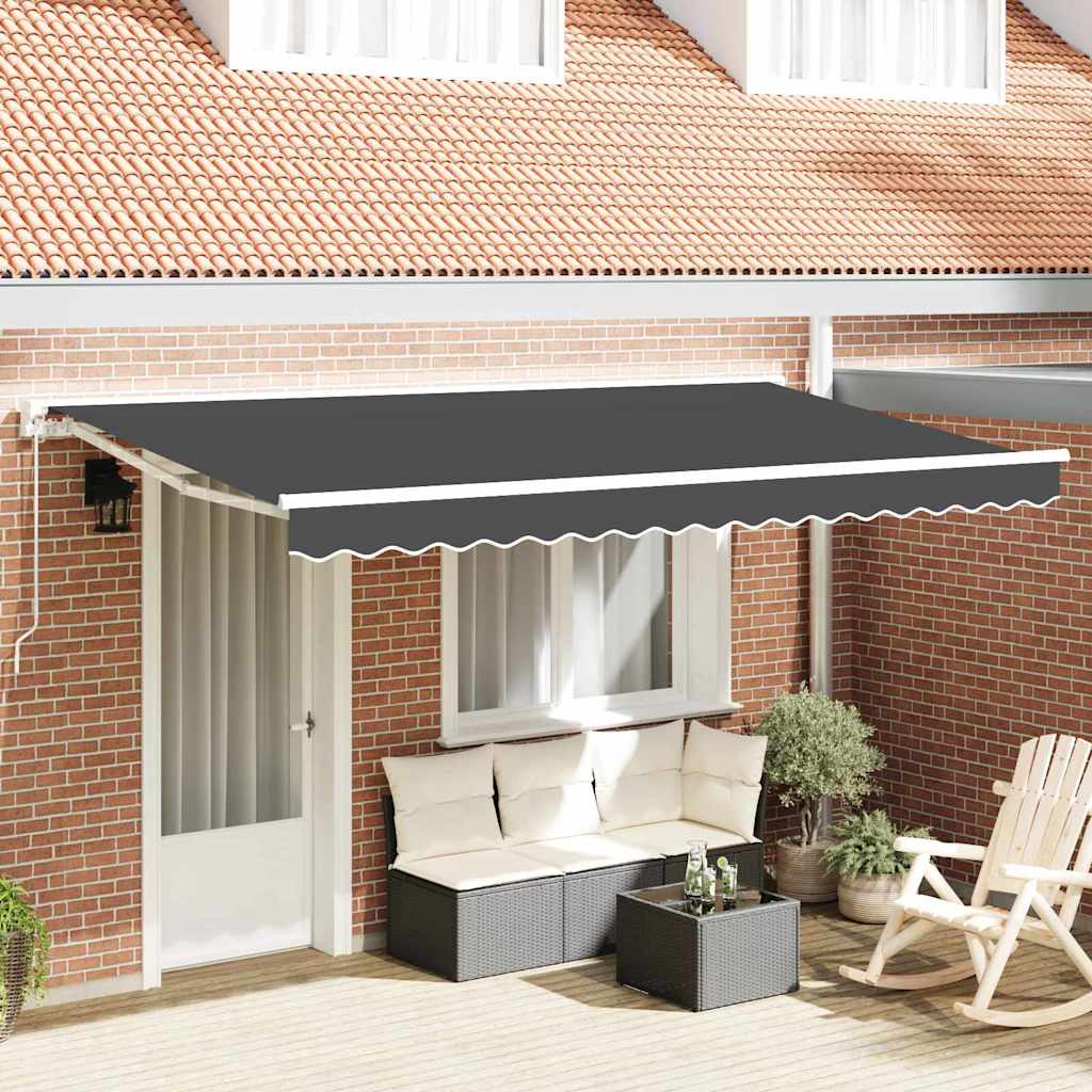Markisenstoff Anthrazit 4x2m Polyester