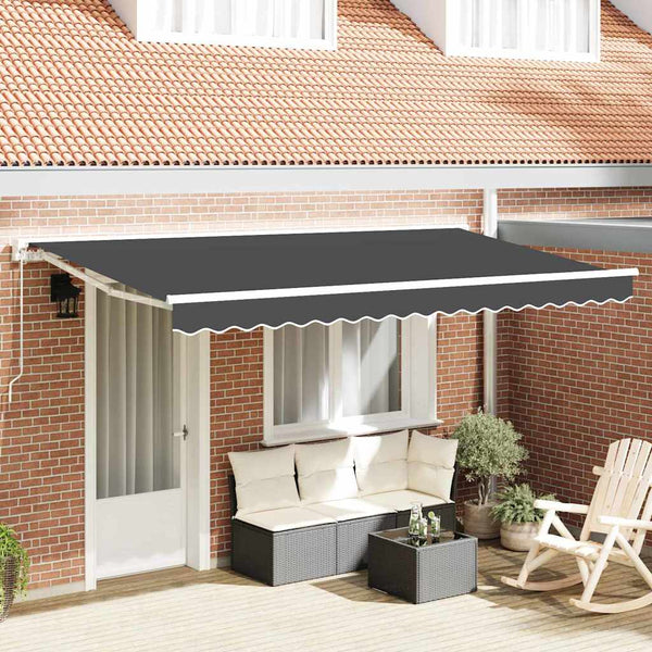 Markisenstoff Anthrazit 4x2m Polyester
