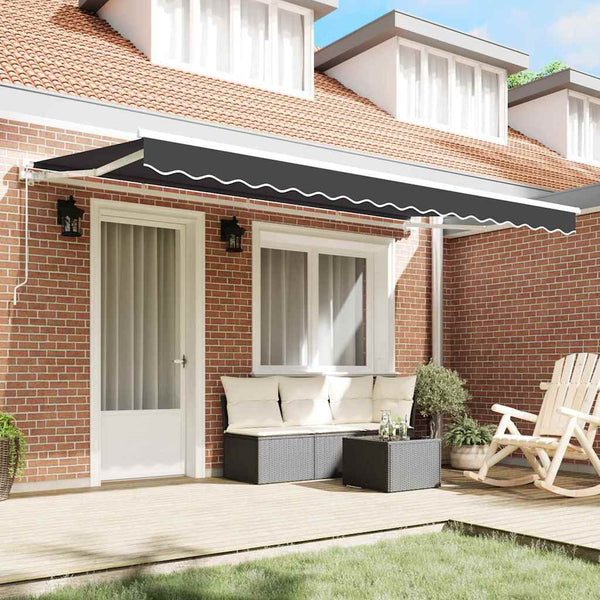 Markisenstoff Anthrazit 4x2m Polyester