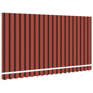 Markisenstoff Orange Braun 4x2m