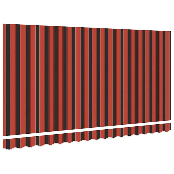 Markisenstoff Orange Braun 4x2m