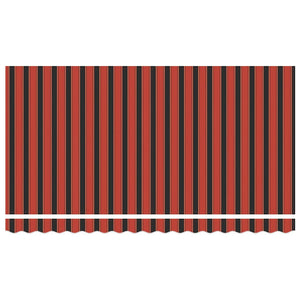 Markisenstoff Orange Braun 4x2m