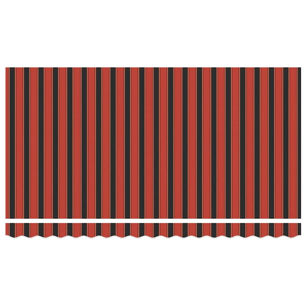 Markisenstoff Orange Braun 4x2m