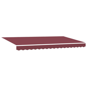 vidaXL Toile de rechange pour store banne bordeaux 4 x 2 m polyester