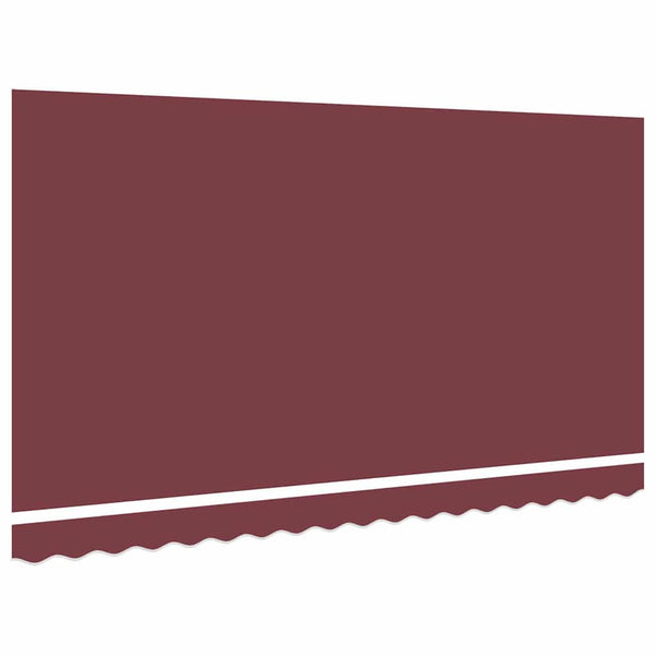 vidaXL Toile de rechange pour store banne bordeaux 4 x 2 m polyester