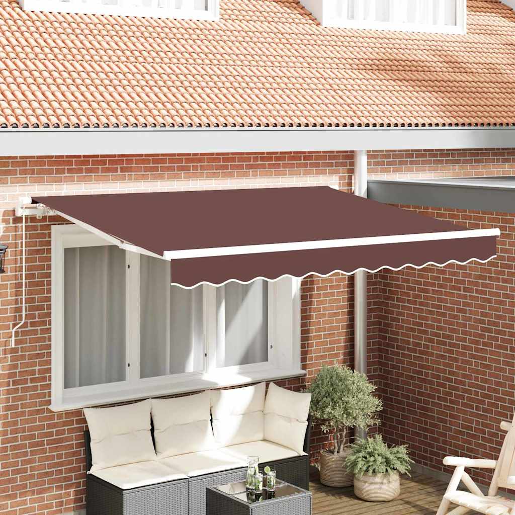 vidaXL Toile de rechange pour store banne Marron 280 x 195 cm Polyester
