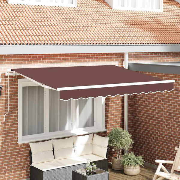 vidaXL Toile de rechange pour store banne Marron 280 x 195 cm Polyester