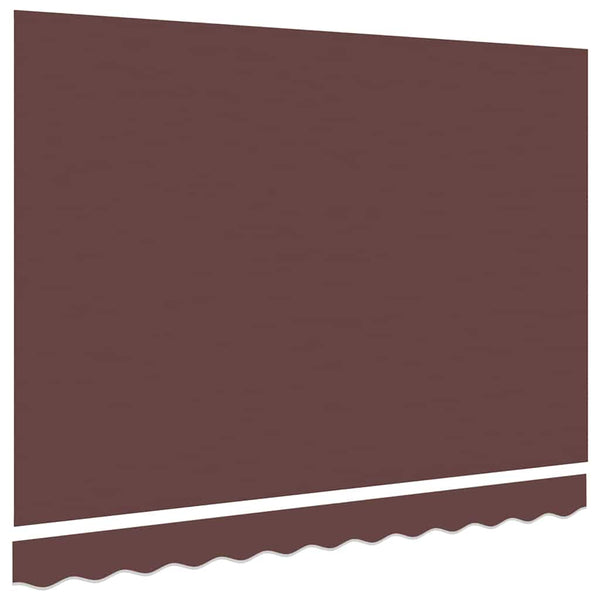 vidaXL Toile de store de remplacement Marron 330 x 195 cm Polyester