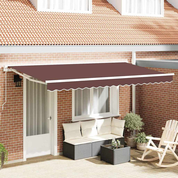 Markisenstoff Ersatz Braun 380x195cm