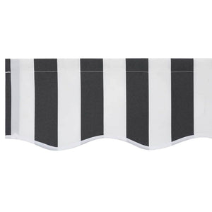 vidaXL Awning Replacement Fabric Anthracite and White 3 x 2 m Polyester