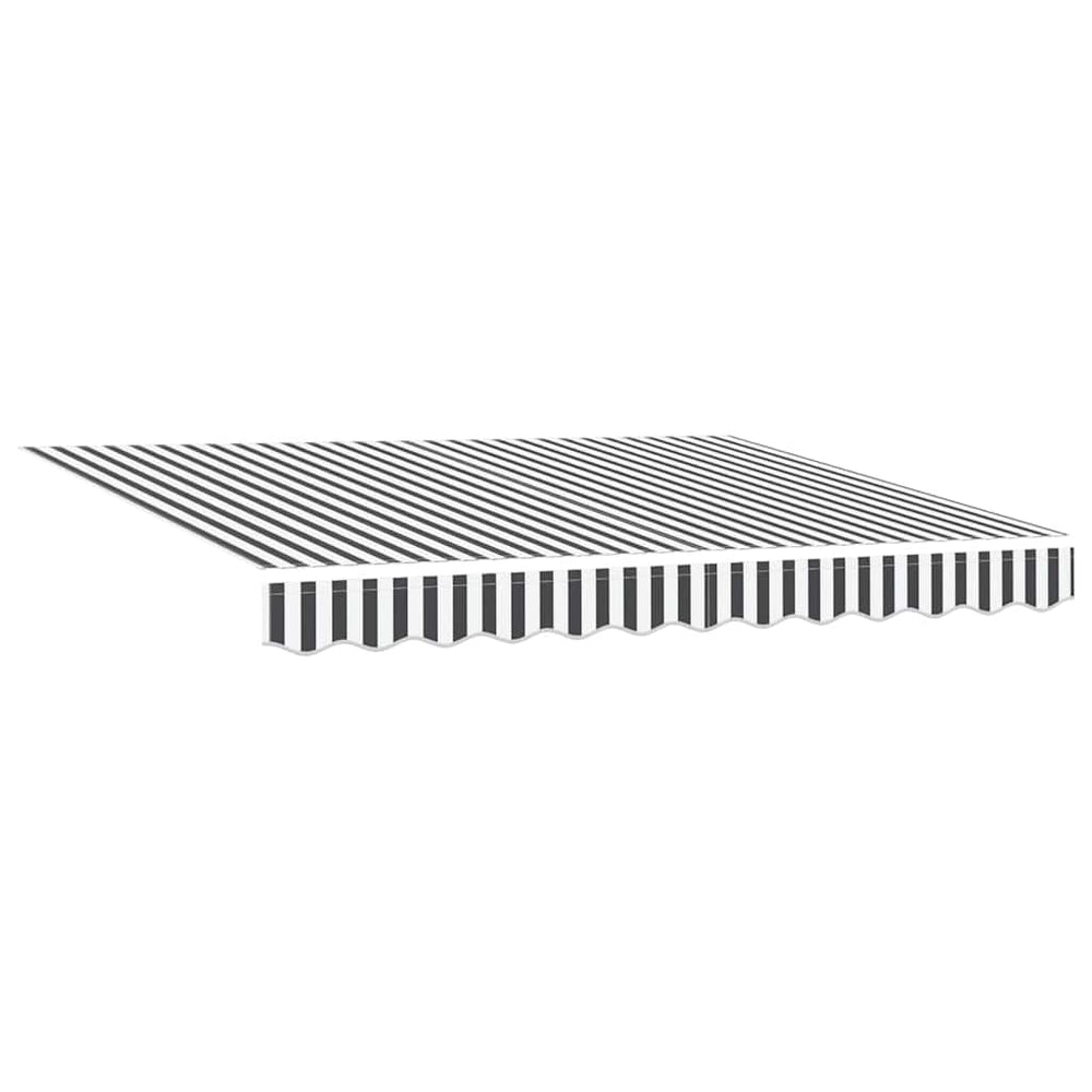 Markisenstoff Anthrazit/Weiß 3x2m