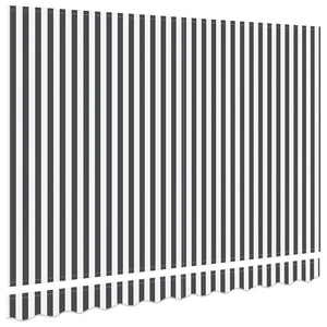 Tissu de rechange pour store banne vidaXL anthracite et blanc 3,5 x 2 m polyester