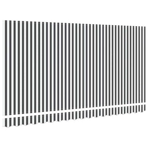 vidaXL Awning Replacement Fabric Anthracite and White 4 x 2 m Polyester