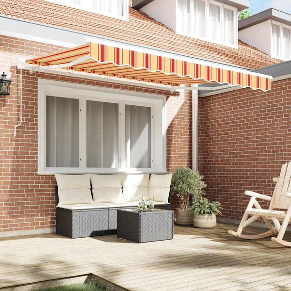 vidaXL Tissu de rechange pour store banne multicolore 3,5 x 2 m polyester